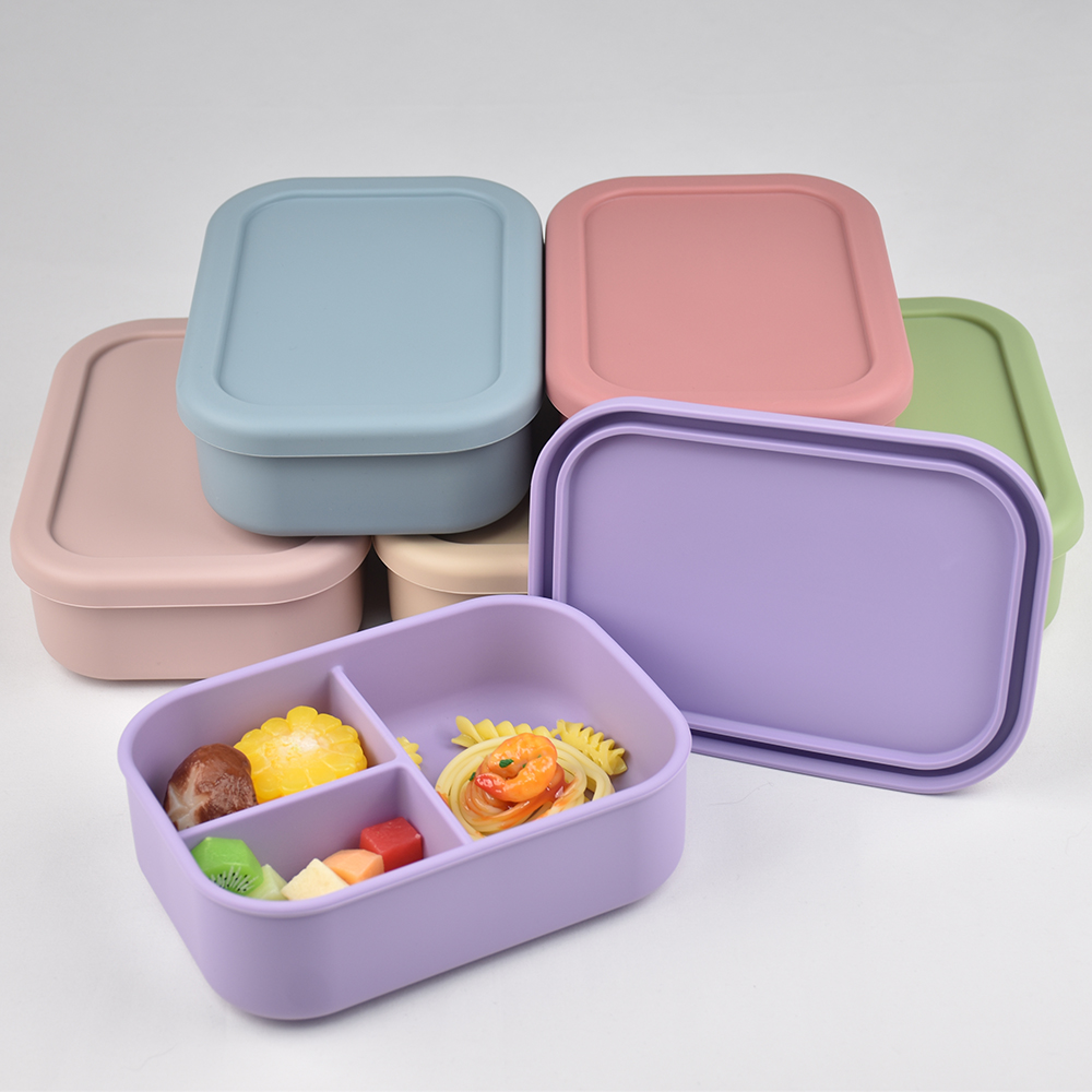 Meal Prep Day - 3 Bölmeli Gıda Sınıfı Silikon Bento