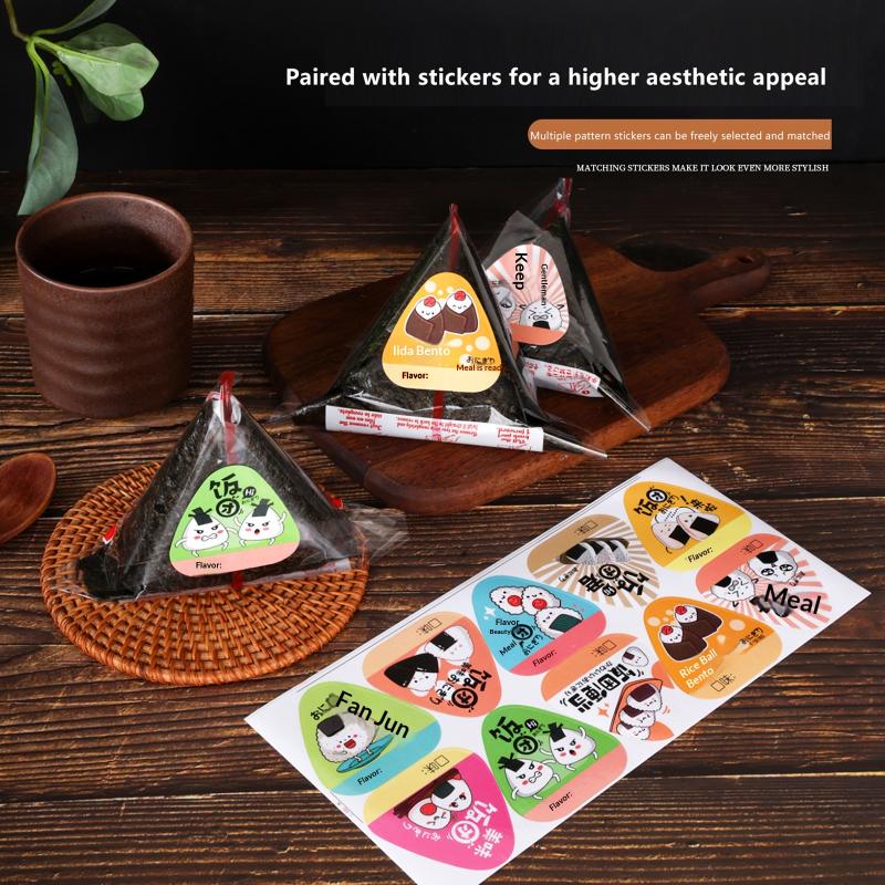 Rice Ball Mold - Üçgen Suşi Pirinç Topu Paketleme Poşetleri,