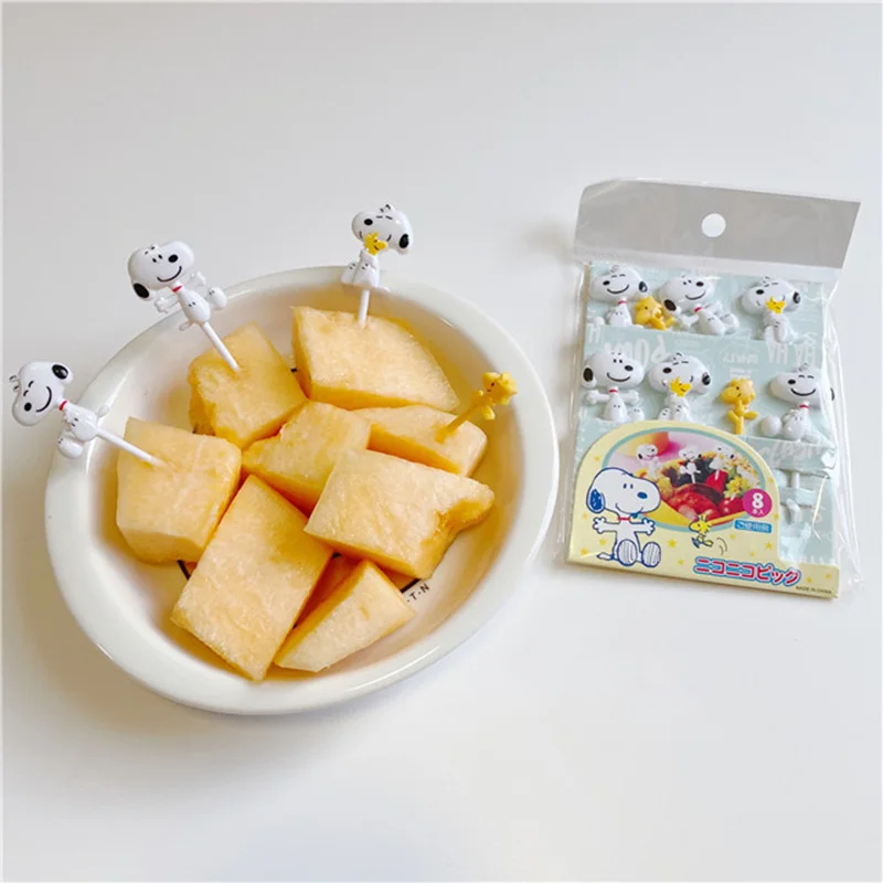 Rice Ball Mold - Snoopy çizgi film bento meyve çatalı