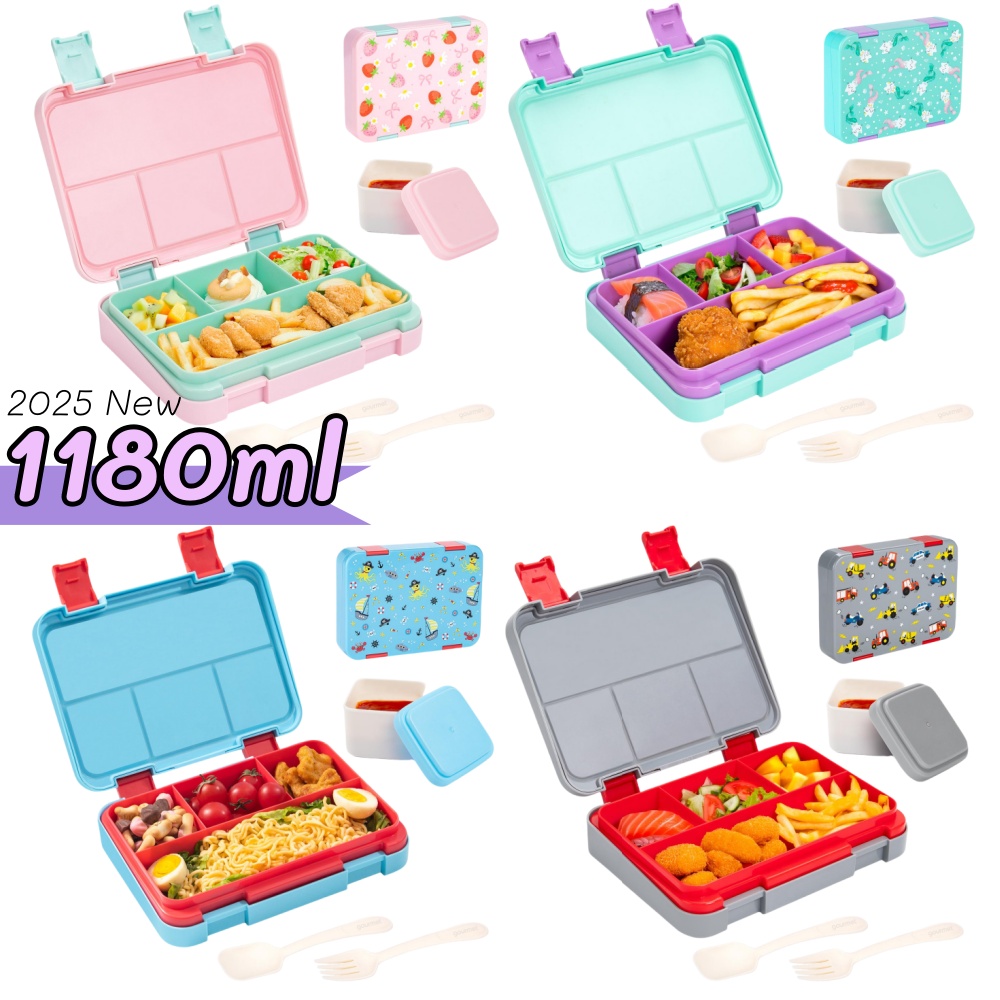 Meal Prep Day - 40 oz Karikatür Desen Bento yemek