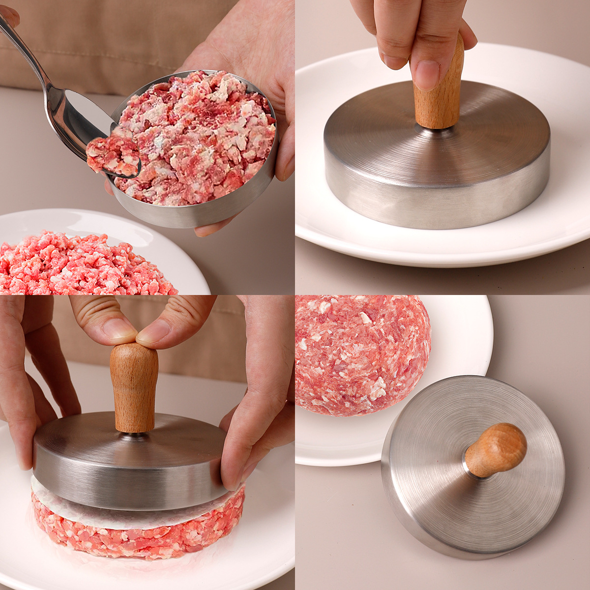 Paslanmaz çelik burger kıyma k - Rice Ball Mold incelemesi ve fiyatı