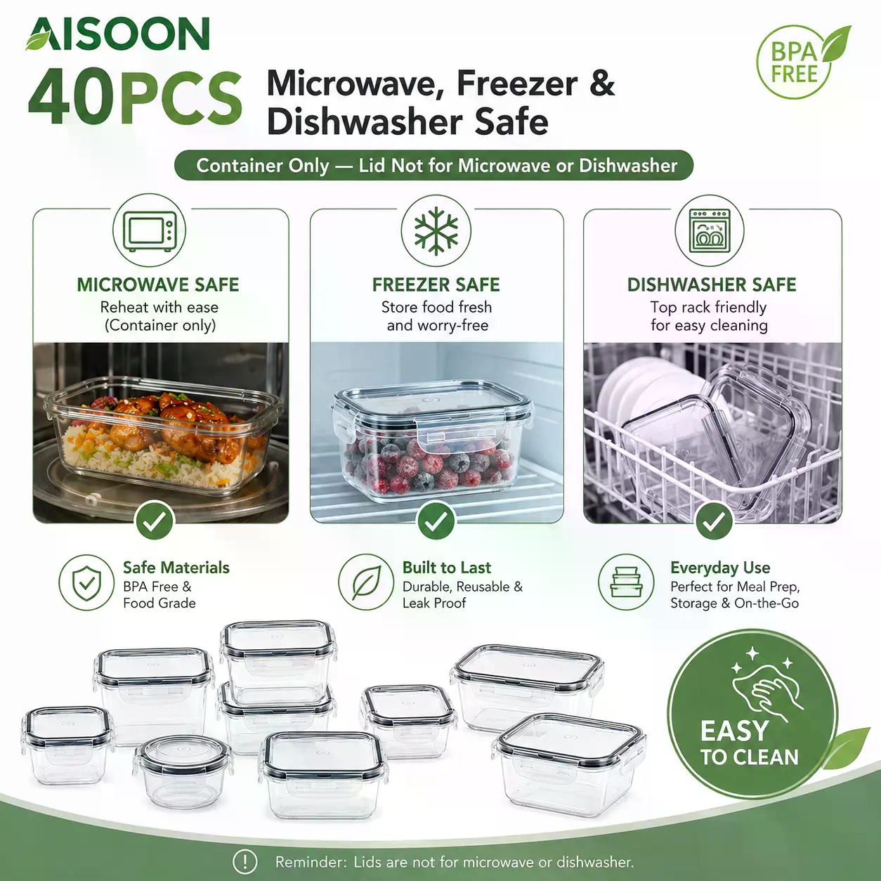 40 Parça Ekstra Büyük 85oz Sil - Meal Prep Day incelemesi ve fiyatı