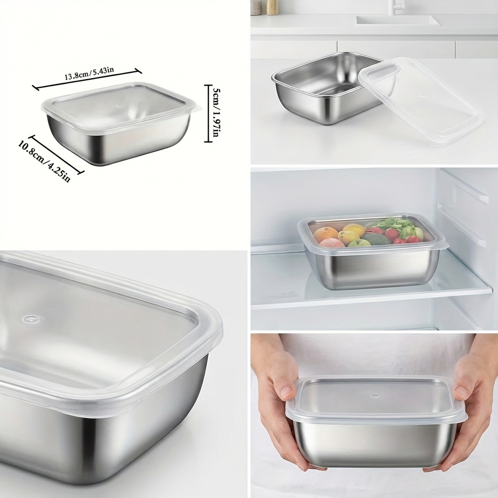 5 Adet Paslanmaz Çelik Gıda Sa - Meal Prep Day incelemesi ve fiyatı