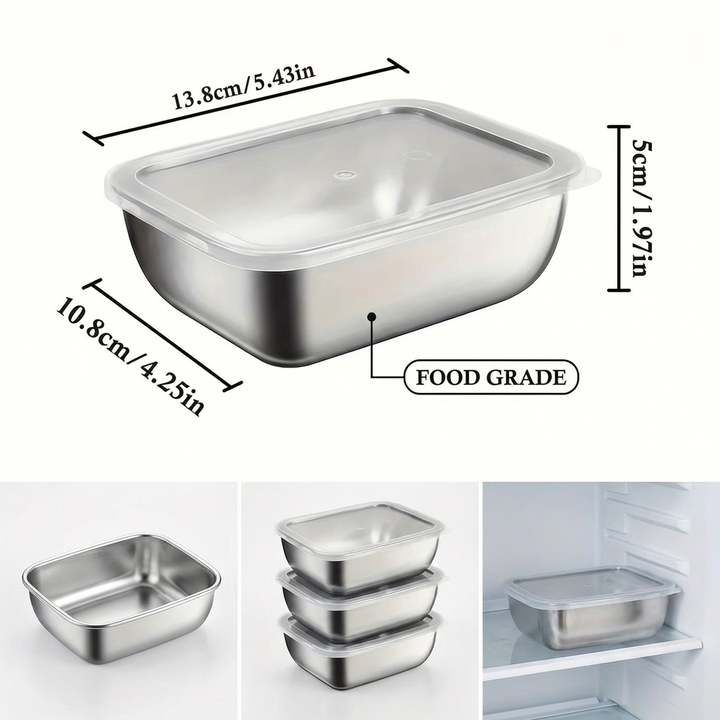 5 Adet Paslanmaz Çelik Gıda Sa - Meal Prep Day incelemesi ve fiyatı