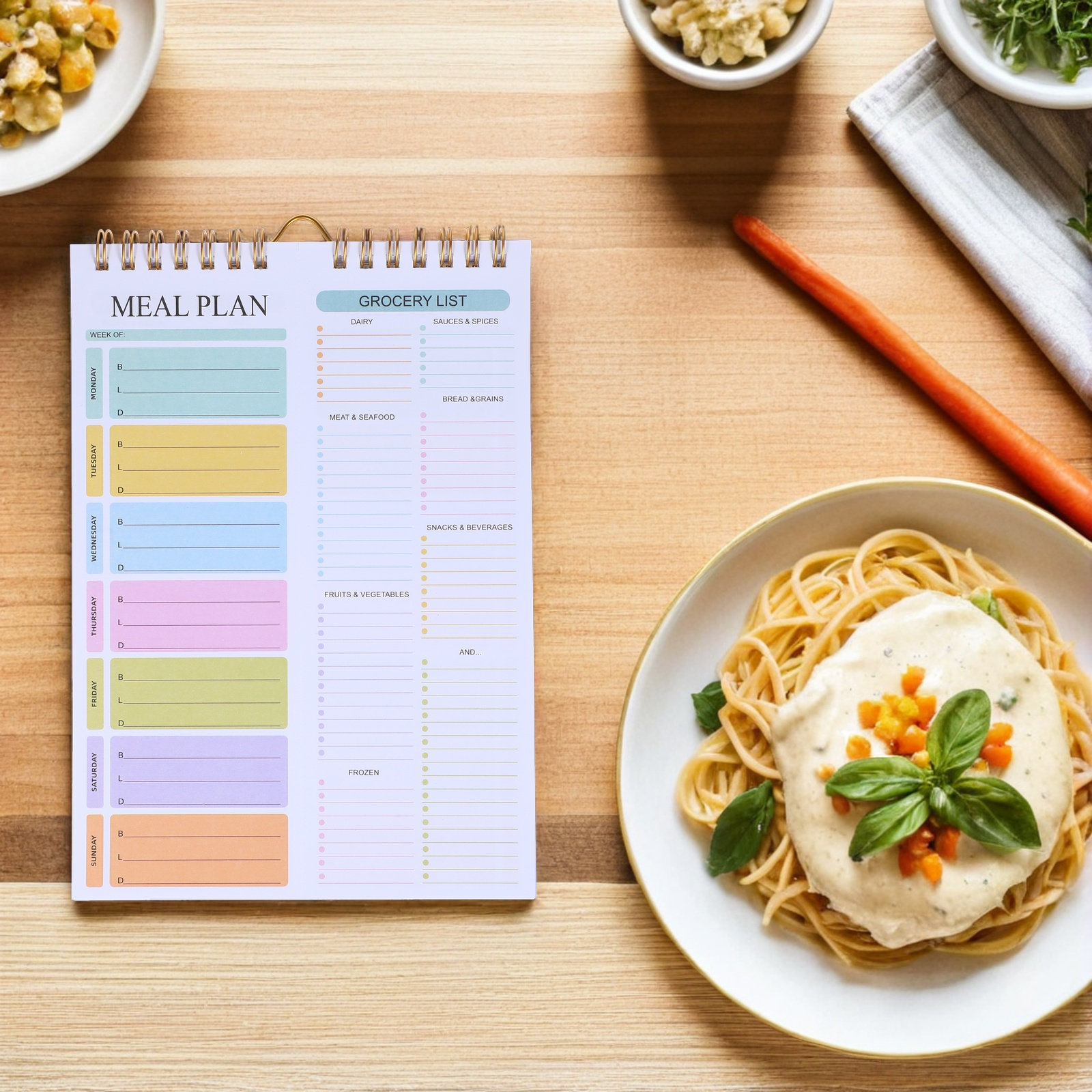 A5 Boyutunda, Yaprakları Kopar - Meal Prep Weekly incelemesi ve fiyatı