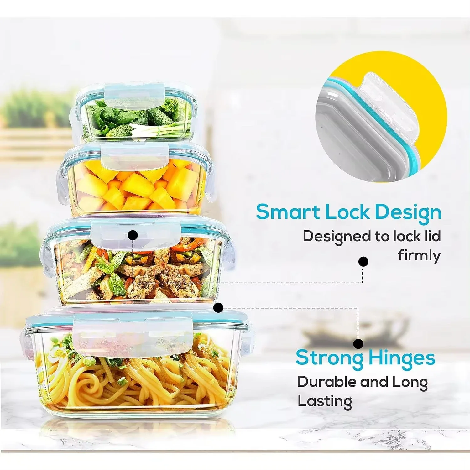 Cam Öğle Yemeği Kutusu Gıda Sa - Meal Prep Day incelemesi ve fiyatı